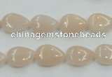 CPI04 15.5 inches 10*14mm flat teardrop pink aventurine jade beads