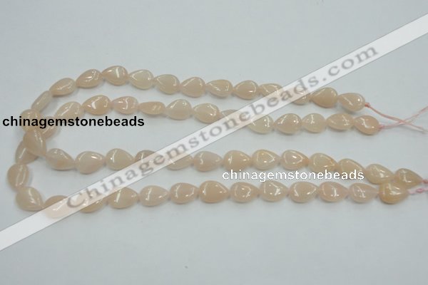 CPI04 15.5 inches 10*14mm flat teardrop pink aventurine jade beads