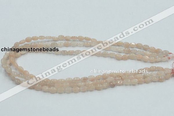 CPI06 15.5 inches 6*8mm oval pink aventurine jade beads wholesale