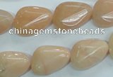 CPI104 15.5 inches 15*20mm nuggets pink aventurine jade beads