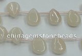 CPI12 15.5 inches 10*12mm top-drilled teardrop pink aventurine jade beads