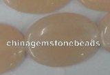 CPI153 15.5 inches 25*35mm oval pink aventurine jade beads