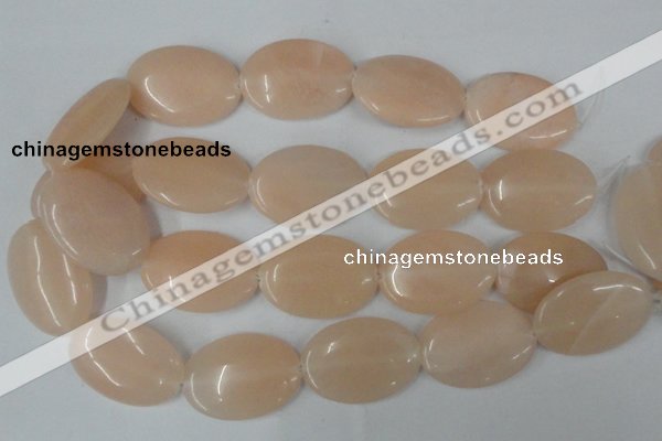 CPI153 15.5 inches 25*35mm oval pink aventurine jade beads