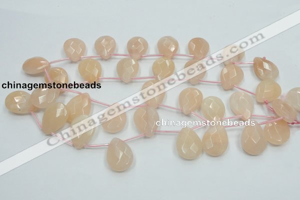 CPI16 15.5 inches 18*25mm briolette pink aventurine jade beads