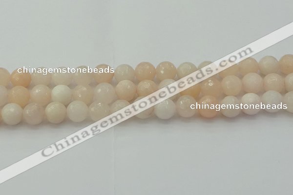 CPI213 15.5 inches 10mm faceted round pink aventurine jade beads