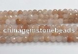 CPI218 15.5 inches 10mm faceted round pink aventurine jade beads wholesale