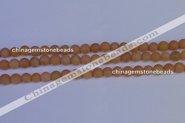 CPI303 15.5 inches 10mm round matte red aventurine beads wholesale