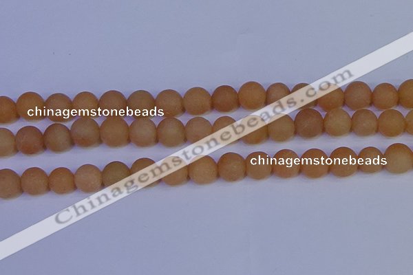 CPI305 15.5 inches 14mm round matte red aventurine beads wholesale
