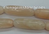 CPI38 15.5 inches 12*40mm rice pink aventurine jade beads