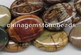 CPJ04 15.5 inches 18*25mm oval picasso jasper beads wholesale