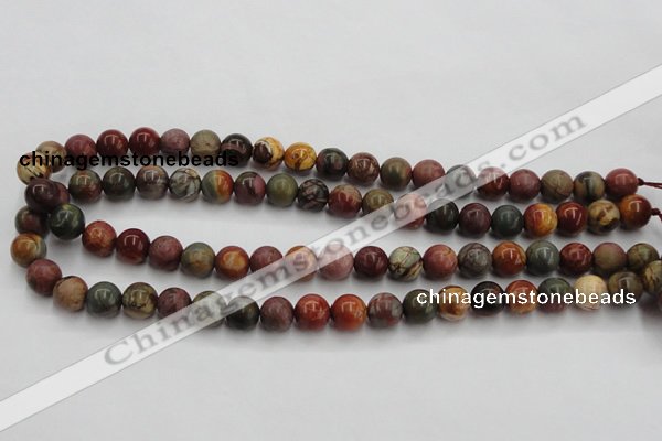 CPJ102 15.5 inches 8mm round picasso jasper gemstone beads wholesale