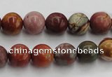 CPJ103 15.5 inches 10mm round picasso jasper gemstone beads wholesale