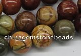 CPJ15 15.5 inches 6mm round picasso jasper beads wholesale