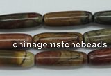 CPJ160 15.5 inches 8*25mm cylinder picasso jasper gemstone beads