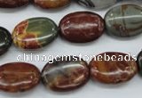 CPJ166 15.5 inches 13*18mm oval picasso jasper gemstone beads