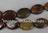 CPJ356 15.5 inches 12*16mm oval picasso jasper gemstone beads