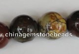 CPJ369 15.5 inches 20mm round picasso jasper gemstone beads