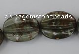 CPJ372 15.5 inches 25*28mm starfruit picasso jasper gemstone beads