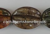 CPJ373 15.5 inches 25*32mm starfruit picasso jasper gemstone beads