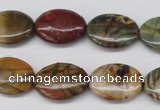 CPJ403 15 inches 13*18mm oval picasso jasper gemstone beads