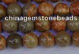 CPJ462 15.5 inches 8mm round African picture jasper beads