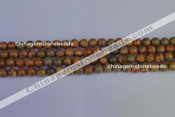 CPJ462 15.5 inches 8mm round African picture jasper beads