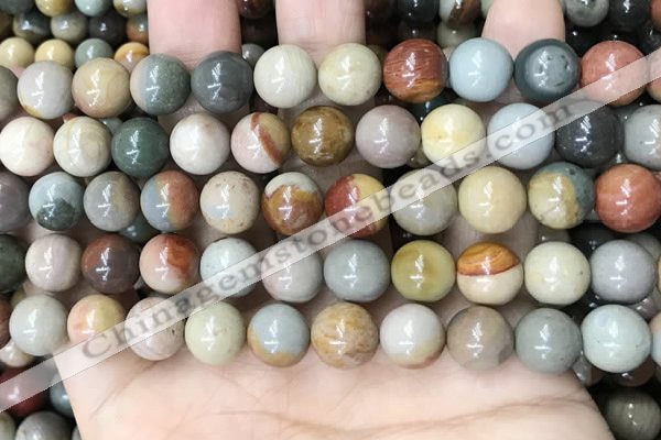 CPJ483 15.5 inches 10mm round polychrome jasper beads wholesale