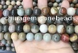 CPJ484 15.5 inches 12mm round polychrome jasper beads wholesale