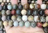 CPJ485 15.5 inches 14mm round polychrome jasper beads wholesale