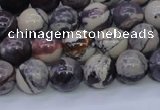 CPJ603 15.5 inches 10mm round purple striped jasper beads wholesale