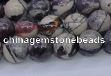 CPJ604 15.5 inches 12mm round purple striped jasper beads wholesale