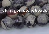 CPJ605 15.5 inches 14mm round purple striped jasper beads wholesale