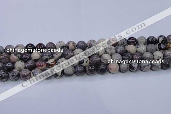 CPJ605 15.5 inches 14mm round purple striped jasper beads wholesale