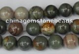 CPJ62 15.5 inches 10mm round picasso jasper gemstone beads