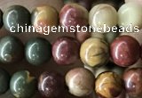 CPJ633 15.5 inches 4mm round picasso jasper beads wholesale