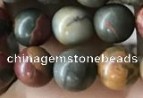 CPJ634 15.5 inches 6mm round picasso jasper beads wholesale