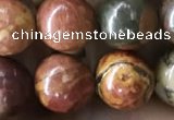 CPJ635 15.5 inches 8mm round picasso jasper beads wholesale