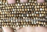 CPJ658 15.5 inches 4mm round picture jasper beads wholesale