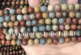 CPJ672 15.5 inches 8mm round picasso jasper beads wholesale