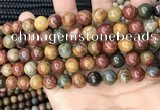 CPJ673 15.5 inches 10mm round picasso jasper beads wholesale