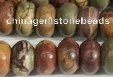 CPJ678 15.5 inches 5*8mm rondelle picasso jasper beads wholesale