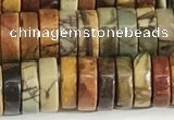 CPJ682 15.5 inches 3*8mm heishi picasso jasper beads wholesale