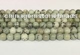 CPJ702 15.5 inches 8mm round greeting pine jasper beads