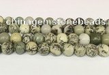 CPJ704 15.5 inches 12mm round greeting pine jasper beads