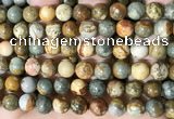 CPJ710 15.5 inches 12mm round rocky butte picture jasper beads