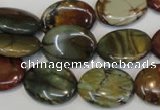 CPJ85 15.5 inches 15*20mm oval picasso jasper gemstone beads