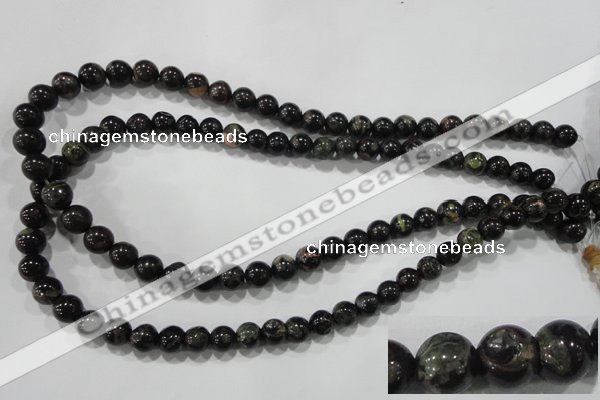 CPM02 15.5 inches 8mm round plum blossom jade beads wholesale