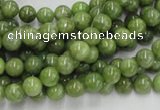 CPO01 15.5 inches 6mm round olivine gemstone beads wholesale