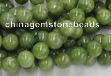 CPO02 15.5 inches 8mm round olivine gemstone beads wholesale