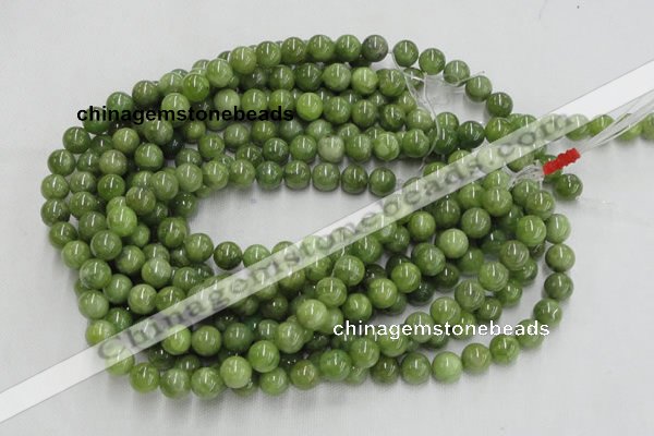 CPO02 15.5 inches 8mm round olivine gemstone beads wholesale